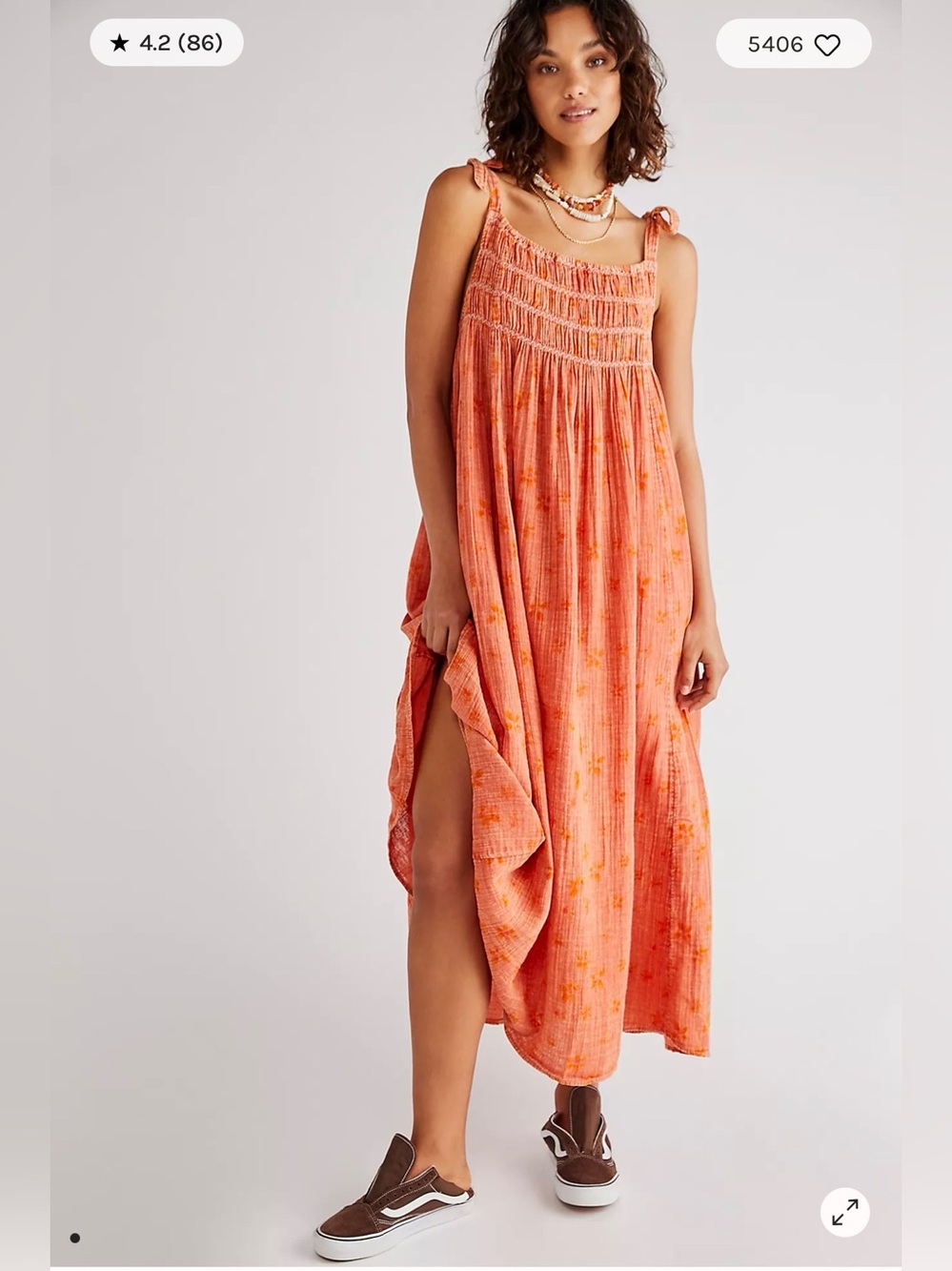 Preloved - Free People Azure Maxi Dress - Sz M